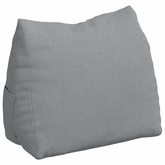 Poduszka na plecy Jasnoszary 45 x 20 x 35 cm tkanina