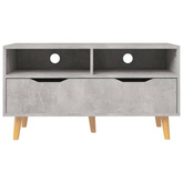 vidaXL Szafka pod TV, szarość betonu, 90x40x48,5 cm