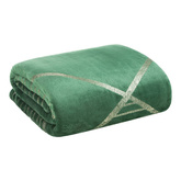 Koc Fla ciemnozielony 150x200