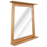 vidaXL Lustro łazienkowe, lite drewno sosnowe, 70x12x79 cm