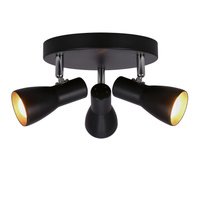 Lampa sufitowa plafon czarny mat regulowany Picardo 98-50793