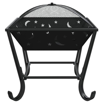vidaXL Palenisko z pogrzebaczem, 50 cm, XXL, stal model standard