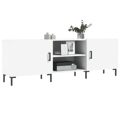 vidaXL Szafka pod TV, biała, 150x30x50 cm, materiał drewnopochodny wariant 6
