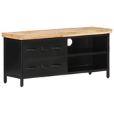 vidaXL Szafka pod TV, 90x30x41 cm, surowe drewno mango