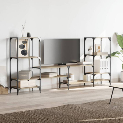 vidaXL Szafka pod TV, dąb sonoma, 206,5x28,5x95 cm