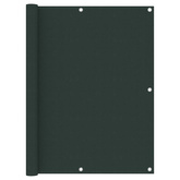 Parawan balkonowy, ciemnozielony, 120x500 cm, tkanina Oxford