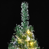 Sztuczna choinka z 300 LED, bombkami i śniegiem, 240 cm vidaXL
