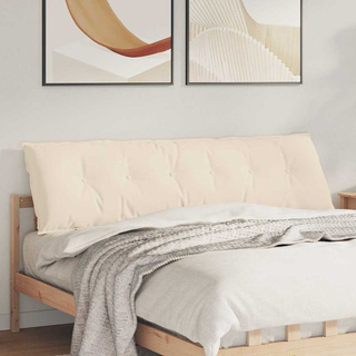Poduszka na plecy Beżowy 180 x 50 cm Tkanina mikrofibrowa