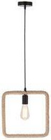 Quadro lampa wisząca czarny+beżowy 1x40W E27