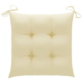 vidaXL Składane krzesła ogrodowe, 4 szt., z poduszkami, akacjowe