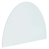 Szklana płyta kominkowa przezroczysty 800 x 600 mm Szkło