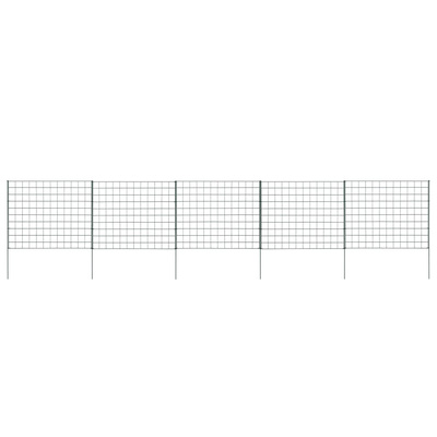 Płotek ogrodowy, 77,5 x 64 cm, zielony