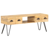 vidaXL Szafka pod TV, 120x35x45 cm, lite drewno mango
