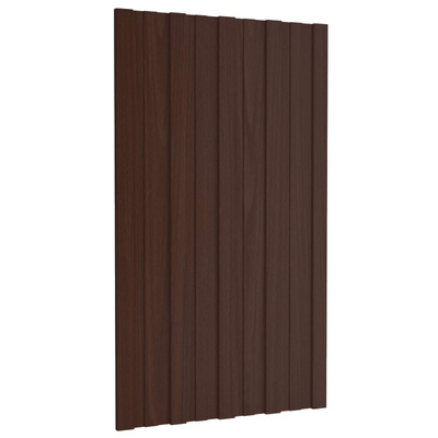 Panel dachowy 12 pcs brązowy 80 x 45 cm Stal galwanizowana