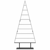 Metalowa choinka świąteczna z podstawą Czarny 180 cm Stal