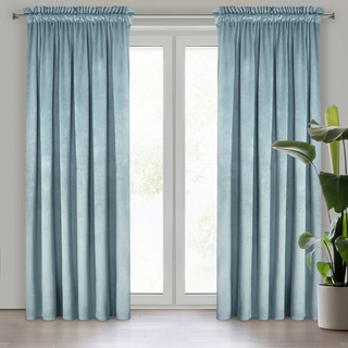 Zasłona Melanie morska 140x270