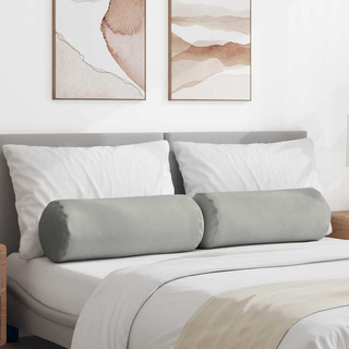 Poduszki Wałkowe 2 pcs Jasnoszary ? 25 x 70 cm