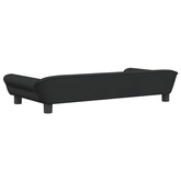 vidaXL Legowisko dla psa, czarne, 100x50x21 cm, aksamitne