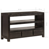 vidaXL Szafka pod TV, drewno akacjowe, 90 x 30 x 55 cm, ciemnobrązowa