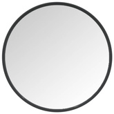 vidaXL Lustro ścienne, czarne, 40 cm