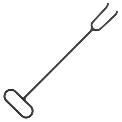 vidaXL Palenisko z pogrzebaczem, 49 cm, stal