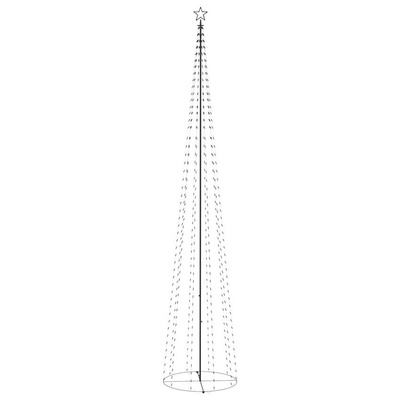 vidaXL Choinka stożkowa, 752 niebieskich lampek LED, 160x500 cm