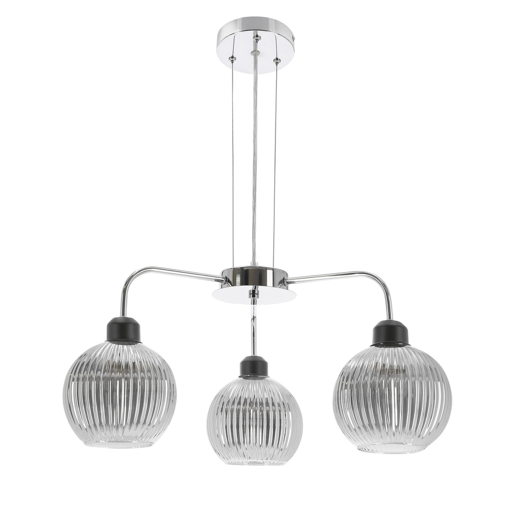 VERTON lampa wisząca chromowy 3x40W E27 klosz chromowy