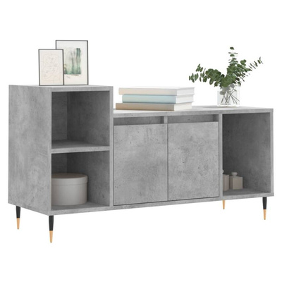 vidaXL Szafka pod TV, szarość betonu, 100x35x55 cm wariant 4