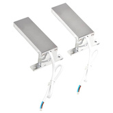 vidaXL Lampy nad lustro, 2 szt., 2 W, zimne, białe światło