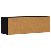 vidaXL Ławka na buty, czarna, 105x35x35 cm, materiał drewnopochodny