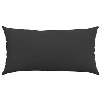Poduszki na sofę 2 pcs Czarny 80 x 40 cm tkanina