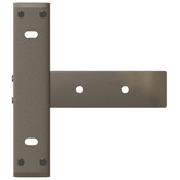 Nogi do stołu konsolowego w kształcie litery T 2 szt. Czarne 38x25x(72-73) cm Stal