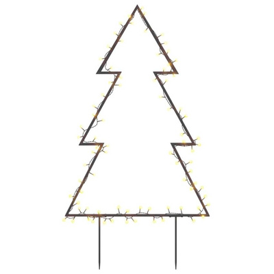 vidaXL Świąteczna choinka na szpikulcach, 80 LED, 60 cm