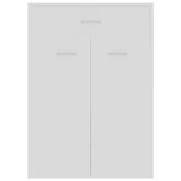 Szafka na buty, biała, 60x35x84 cm, materiał drewnopochodny