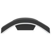 Kinkiety zewnętrzne LED, 2 szt., czarne, odlewane aluminium