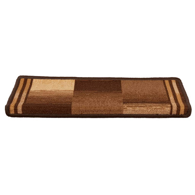 Samoprzylepne nakładki na schody, 5 szt., 65x21x4 cm, brązowe