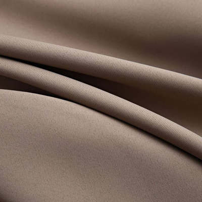 vidaXL Zasłona zaciemniająca z metalowymi kółkami, taupe, 290x245 cm