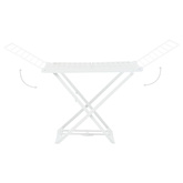 Składana suszarka na ubrania, biała, plastikowa