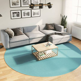 vidaXL Dywan OVIEDO z krótkim włosiem, zielony, Ø 280 cm