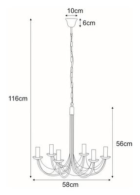 Lampa wisząca K-3520 z serii PERSEO KAJA
