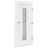 Drzwi Frontowe 88 x 200 cm PVC Biały
