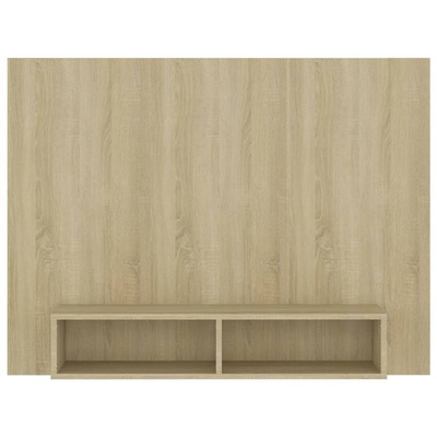 vidaXL Wisząca szafka pod TV, dąb sonoma, 120x23,5x90 cm