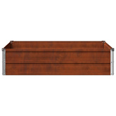 Podniesione Łóżko Ogrodowe Rdzawy 100 x 80 x 24 cm tektura