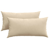 Poduszki na sofę 2 pcs Kremowy 80 x 40 cm tkanina