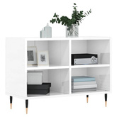Szafka pod TV, biała, wysoki połysk, 69,5x30x50 cm vidaXL
