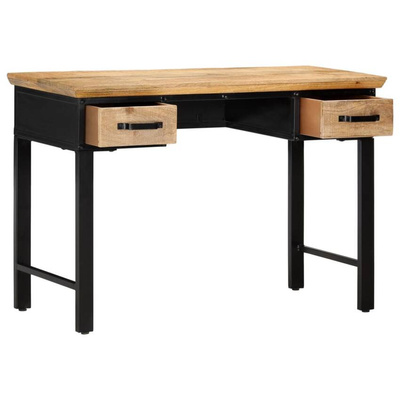 vidaXL Biurko, 110 x 50 x 76 cm, lite drewno mango