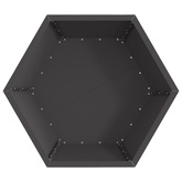 Kominek Czarny 75 x 75 x 28 cm Stal