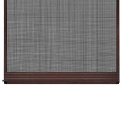 Screen na owady z zawiasami Brązowy i czarny 100 x 215 cm