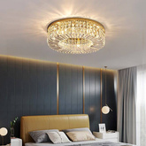 Plafon kryształowy glamour, nowoczesny 80cm złoty STELLA GOLD