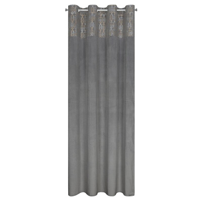 Zasłona Liza stalowa 140x250